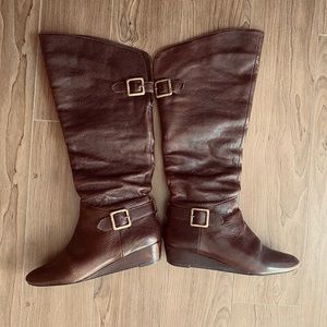 Women’s Cathy Jean Brown Leather Boots